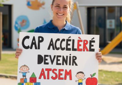les étapes à suivre pour cette formation CAP accéléré pour préparer le métier d'ATSEM
